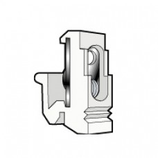 Fixocap pour vis M3 fixation appareillage sur rail EN 60715 asym - crème