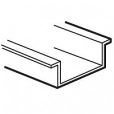 Rail symétrique prof 15 mm - boîtier indus Atlantic IP 66 l 500 - L. 480 mm