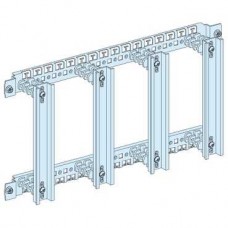 Platine avec 4 rails DIN en vertical pour bornes de jonction