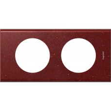 Plaque Céliane - 2 postes - Corian® Pompeii Red