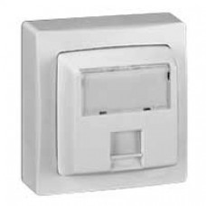 Prise RJ 45 Cat.6 FTP 9 contacts appareillage saillie complet - blanc