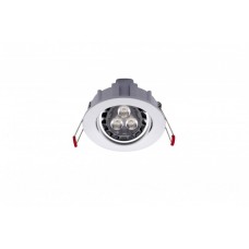 Kit Inset LED IP23 GU10 7,5W 40° 3000K blanc