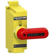 Commande rotative directe rouge-jaune - cde frontale - 4P/3F 