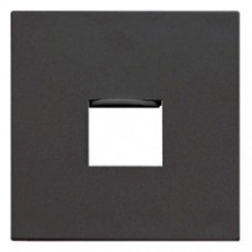 Façade RJ 45 simple satin graphite