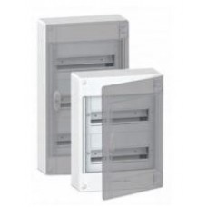 Coffret modulaire 3 rangées 13 modules en saillie porte opaque