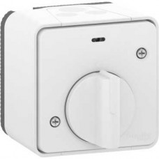 Interrupteur temporisé LED - saillie - IP55 - IK08 - blanc