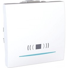 Poussoir 10A 250V AC 2M Blanc