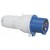 Fiche droite P17 - IP44 - 16 A - 200/250 V~ - 2P+T - plast